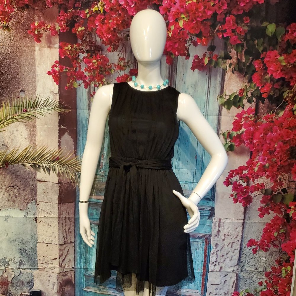 3/$20 London Times Black Lace Party Dress